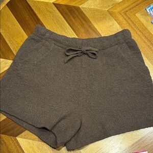 Auden Cozy Brown Women's Pajama Shorts